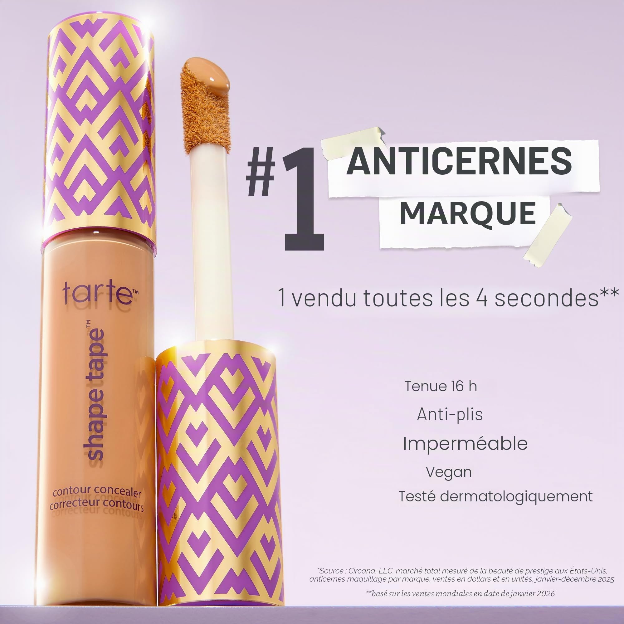 Tarte - Correcteur Shape Tape, neutre clair, crème