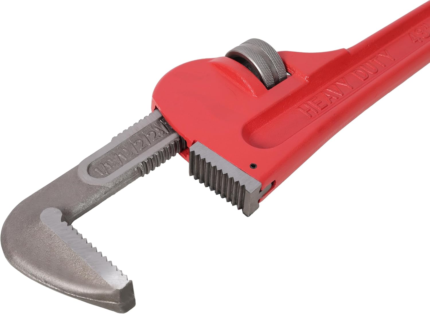 48-inch Pipe Wrench,Heavy-Duty Adjustable Straight Pipe Wrench,Reliable & Durable Cast Steel for Long-Lasting Pipe Maintenance