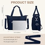 TEUEN Travel Duffel Bag Gym Bag for Women, Waterproof Nylon Weekender Overnight Bag Personal Item Carry on Bags for Airplanes Hospital Sports Mommy Tote Bag Workout Dance Luggage Bag