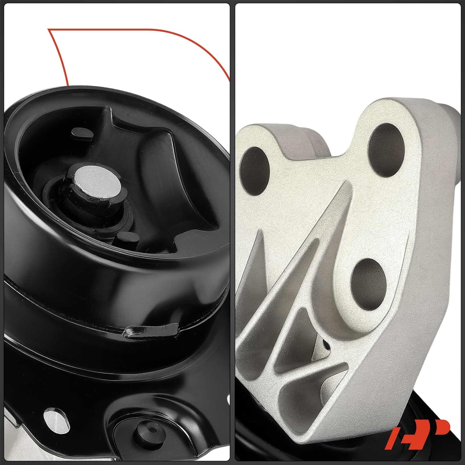 A-Premium Center Transmission Mount Compatible with Chevrolet Equinox 2010-2017, Captiva Sport 2012-2015 & GMC Terrain 2010-2017, 2.4L, Automatic Transmission