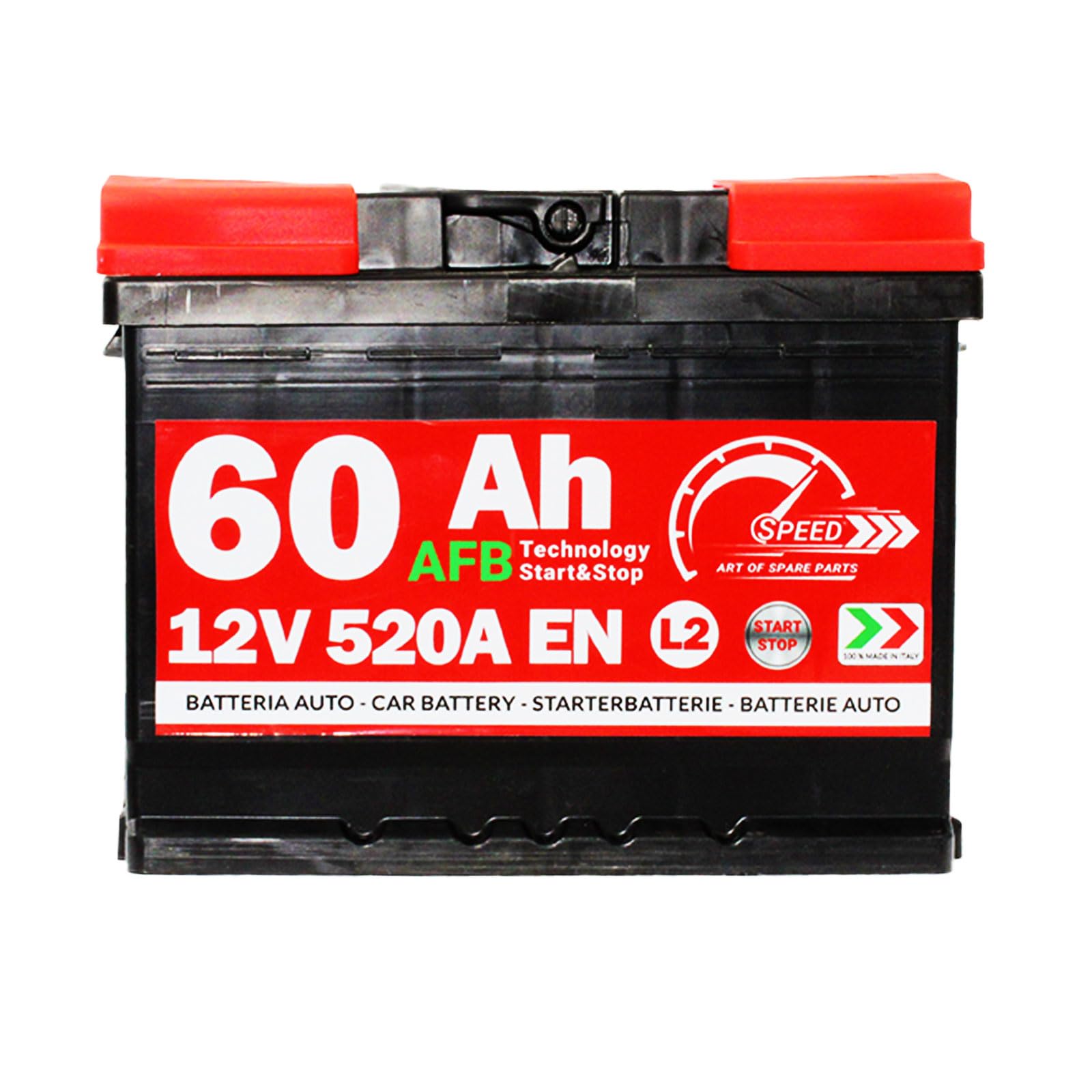 Batterie Auto Speed 60Ah AFB Start&Stop 520A 12V EFB Puissance Maximale