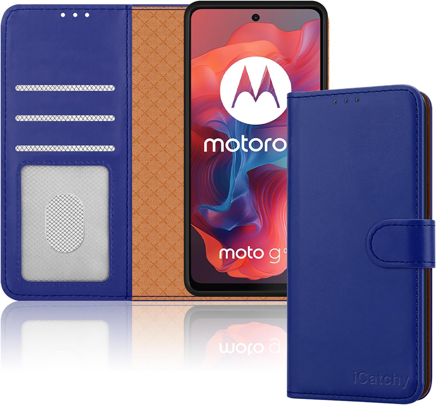 Custodia Glitter Per Motorola Moto E14/G24/G24 Power – Cover Rigida In TPU Trasparente Con Fiori E Diamanti, Antiurdo E Morbida Al Tatto – Viola Brillantini