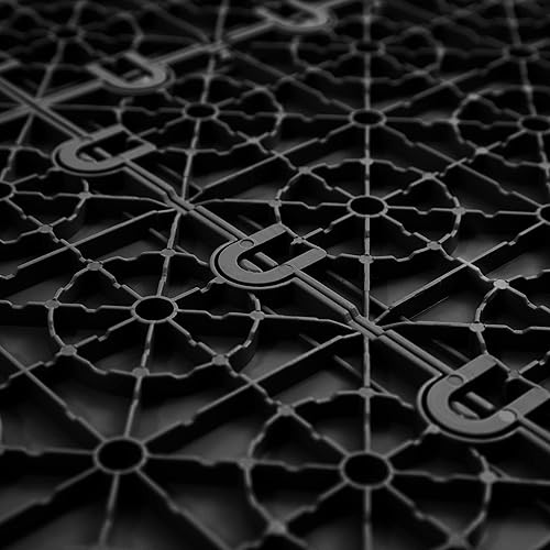 Miniatura 7 de IncStores Azulejos entrelazados Nitro Pro de 58 pulgadas de grosor, baldosas de garaje para un garaje, taller, cobertizo o remolque más fuerte y