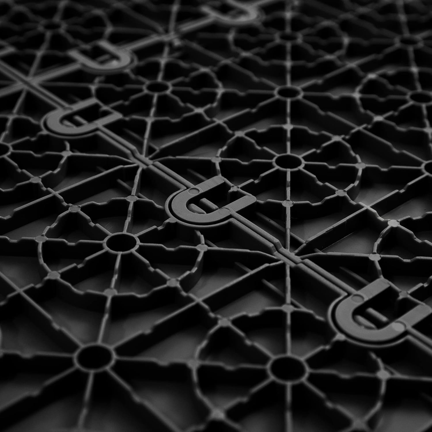 FlooringInc's 5/8" Thick Nitro Pro Interlocking Floor Tiles, Garage Floor Tile for a Stronger & Safer Garage, Workshop, Shed, Trailer, Diamond-Top Garage Floor Covering, Harley Orange/Black, 20 Tiles