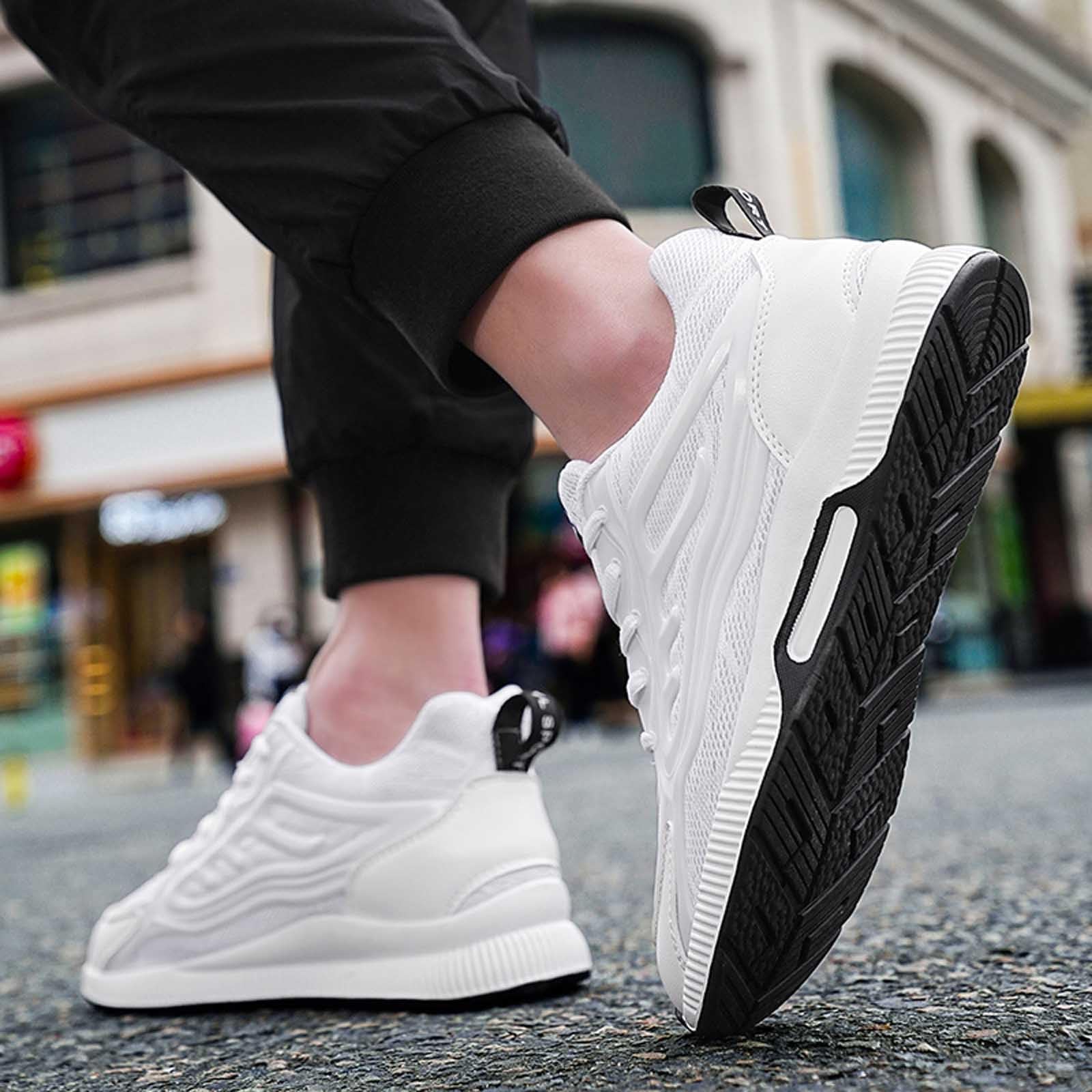 Zapatillas Trekking Hombre Bambas Hombre para Andar Zapatos Deportivos Deportivas Running Cómodos Calzado Deportivo De Deporte Mens Trainers Tenis Gimnasio Shoes for Men Marrones Cordones Casual 37