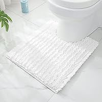 Vista 72 de FLOLEOPA Alfombras de baño de microfibra suave y esponjosa, tapetes de baño absorbentes, antideslizantes, lavables a máquina y de secado rápido