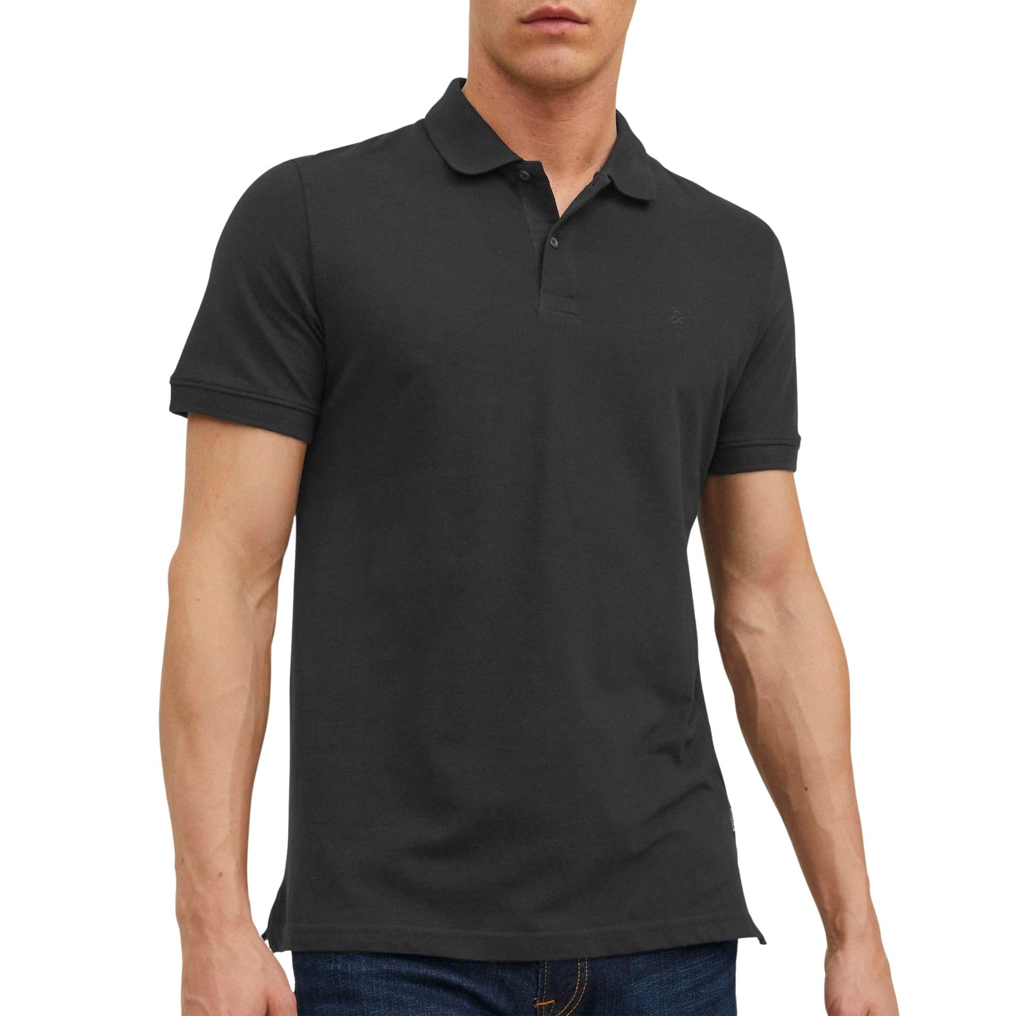 JACK & JONES Herren Poloshirt – 3er Pack Basic, Slim Fit, Polokragen mit Knopfleiste, 100% Baumwolle, Atmungsaktiv & Pflegeleicht