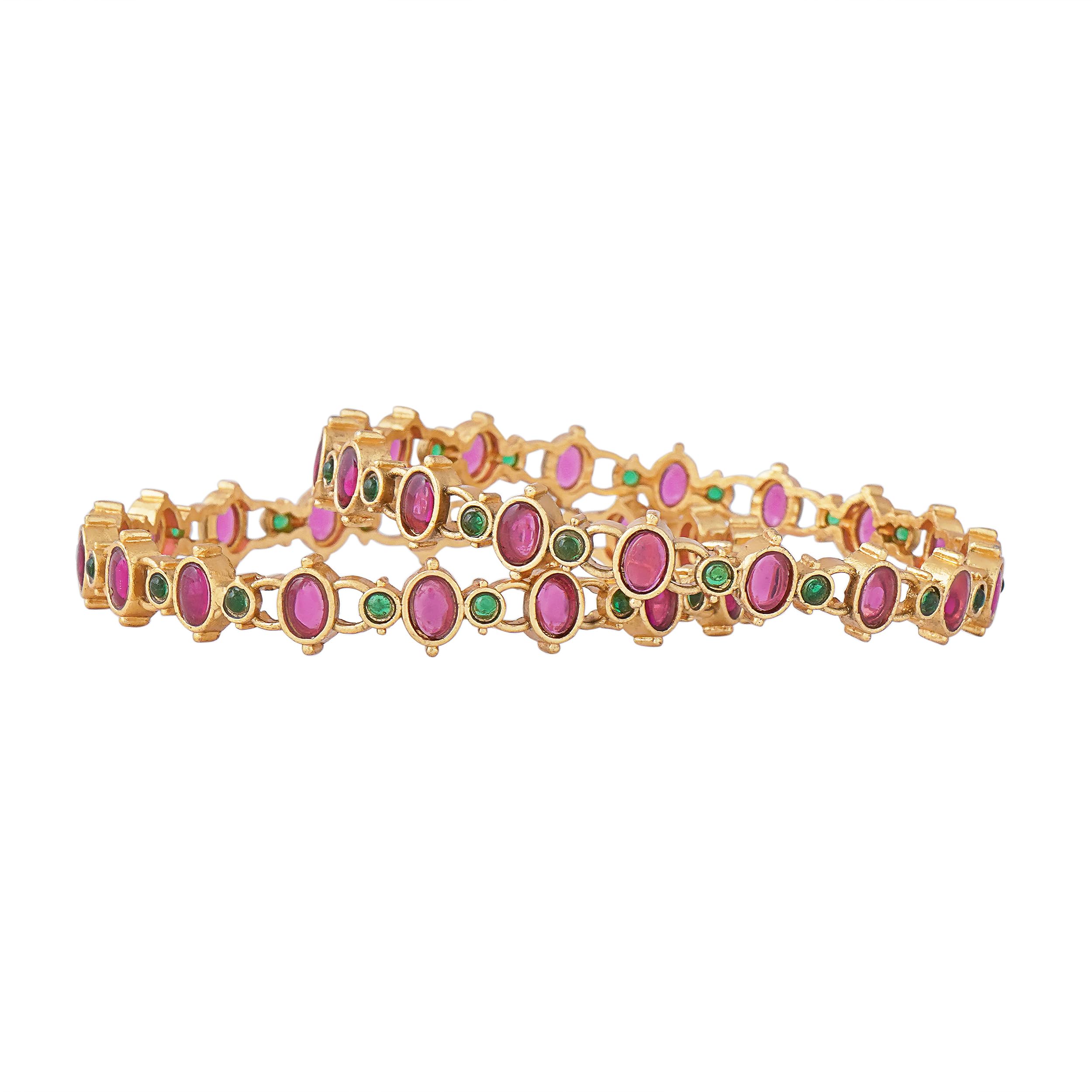 See full amazon price history chart for Mansiyaorange Women Two Sleek South Indian Temple Theme Red Green Polki Kempu Stone Matte Gold Plated Bangles/Bangdi/Chudi(2. 8) Mansiyaorange Women Two Sleek South Indian Temple Theme Red Green Polki Kempu Stone Matte Gold Plated Bangles/Bangdi/Chudi(2. 8) (B0CD62CMS2) Amazon Price History, Amazon Price Tracker