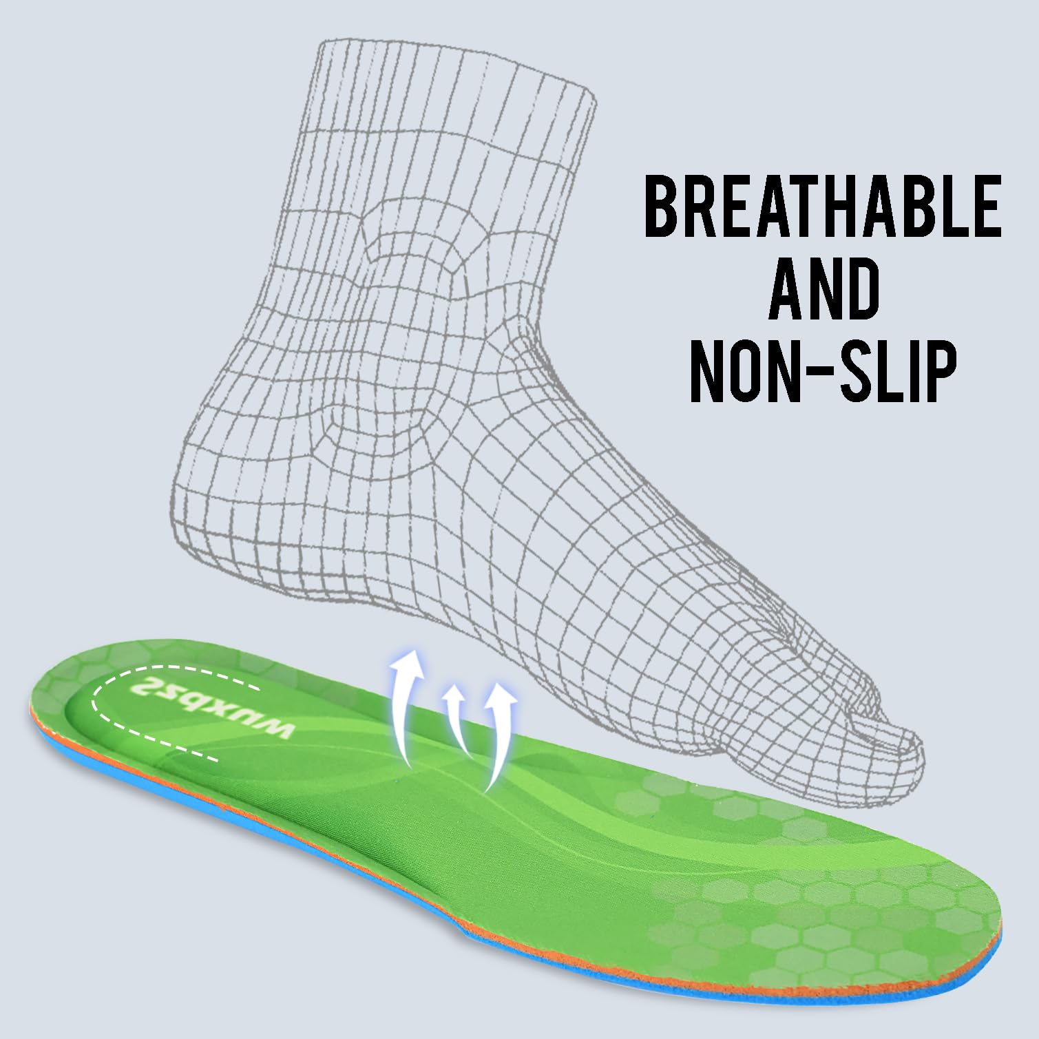 Szdxuw 2 paia Solette in Memory Foam Donna Uomo - Inserti per Scarpe Regolabile alla Misura Comfort Traspirante, Inserti Per Scarpe Da Ginnastica, Lavoro, Sportive E Stivali, Verde Uomo