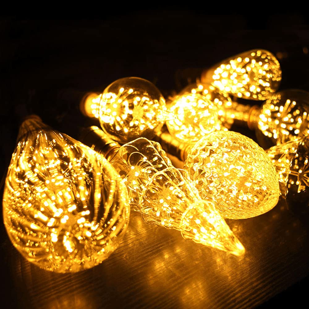 Paquete de 6 Bombillas LED de Repuesto - Bombillas Edison de Base E27 de 3W, se Adapta a Las Luces Vintage de la Sala de Estar del Comedor del café Comercial, luz cálida 2300K