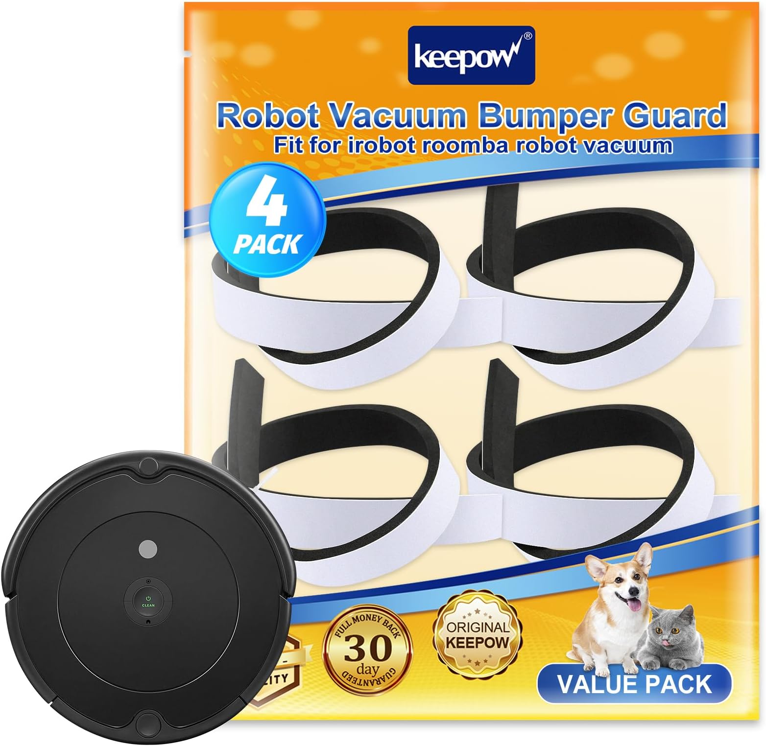 KEEPOW Bumper Guard Compatible with Roomba Robot Vacuum 671 675 500 600 700 800 Series