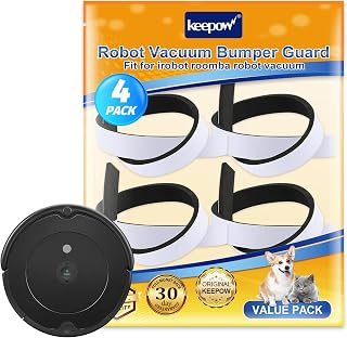 Bumper Guard Compatible with Roomba Robot Vacuum 671 675 500 600 700 800 | Soft Rubber Bumper Guard Shock-Absorbing Strip Protects Furniture & Vacuum, Easy DIY Install