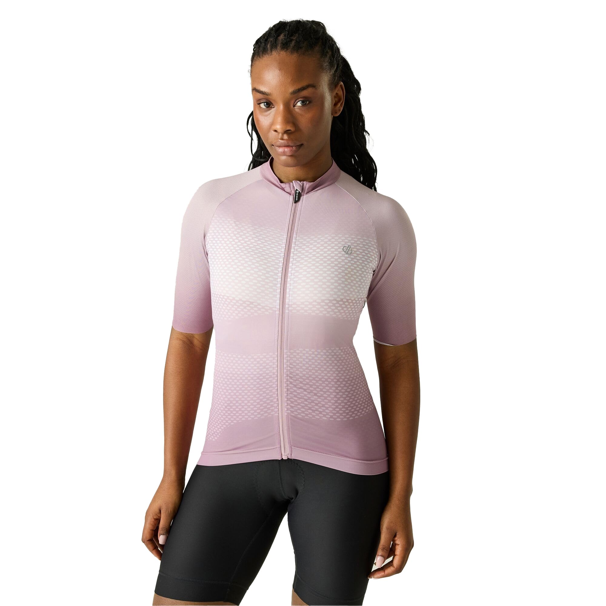 Dare 2B Women's Pink Lightning Short Sleeved Printed Cycling Jersey Size: 18