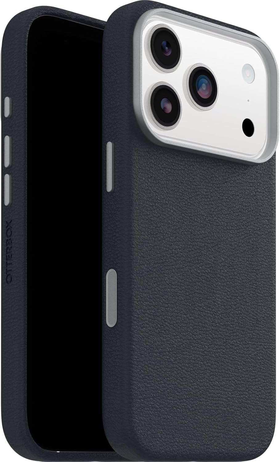 OtterBox Symmetry Series Cactus Leather MagSafe funda para iPhone 17 Pro, Testada 3x con estándares Militares anticaídas, Azul + OtterBox Glass Protector de Pantalla de Cristal Templado
