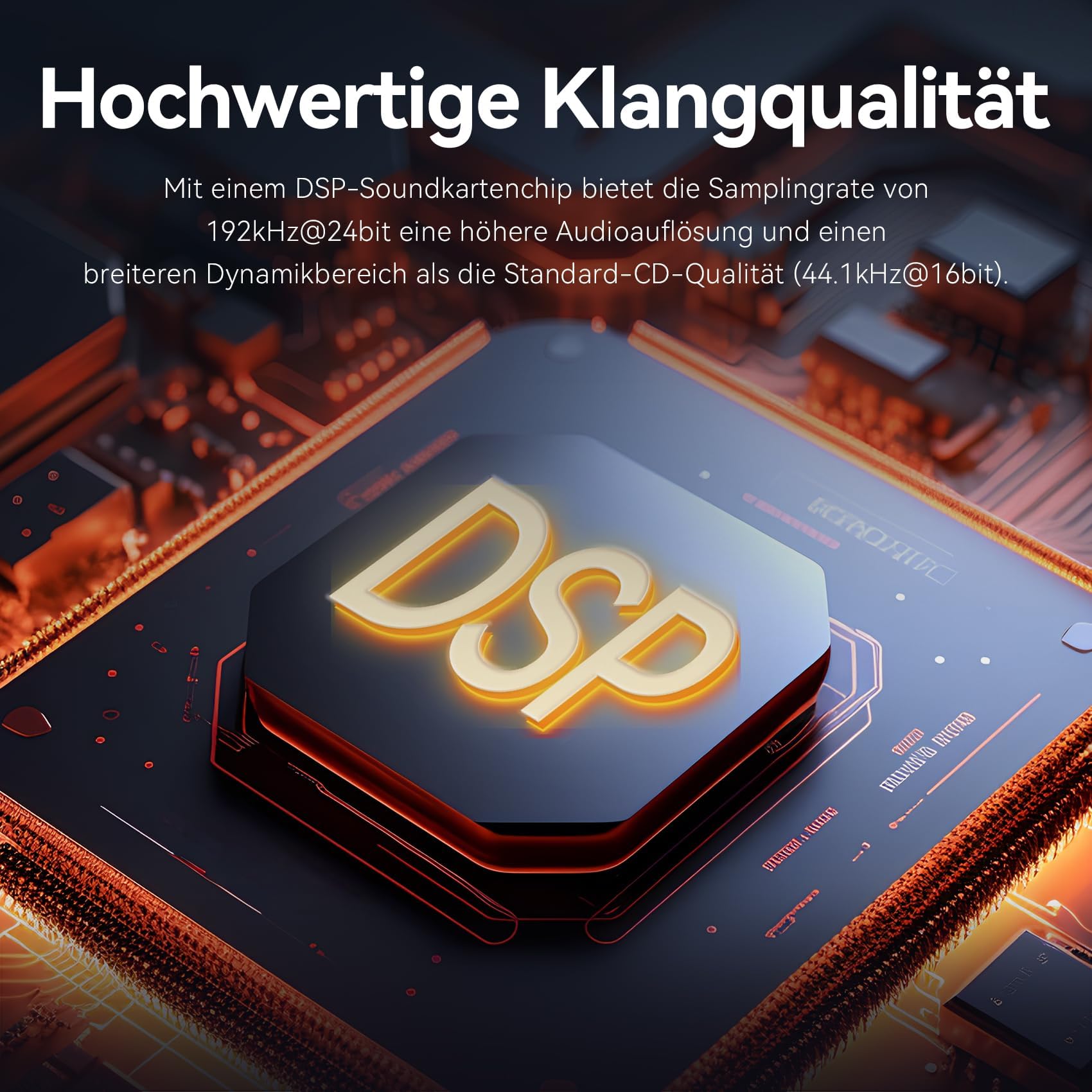 VENTION 7.1 Karta dźwiękowa USB do gier, 7.1, wirtualny dźwięk przestrzenny, 24 bit/192 kHz, system światła RGB, wzmacniacz audio, kompatybilny z PS5, PS4, Xbox One, Nintendo