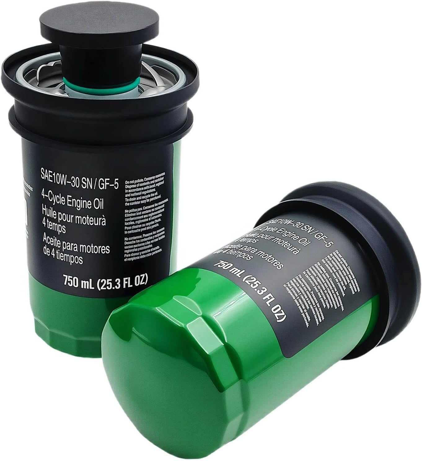 AUC12916 Oil Filter Compatible with John Deere E120, E130, E150, E160, E170, E180,S100-S180 Series Lawn Tractor, 30-Second Oil Easy Change System (Oil Filter 2Pc's)