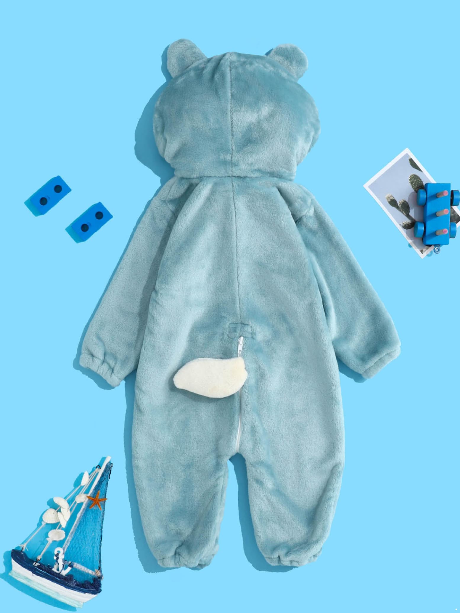 Garçon Enfants Costume d'animal pour Bébé Tenues en Laine pour Les Bébés Animaux Anniversaire Combinaison De Neige