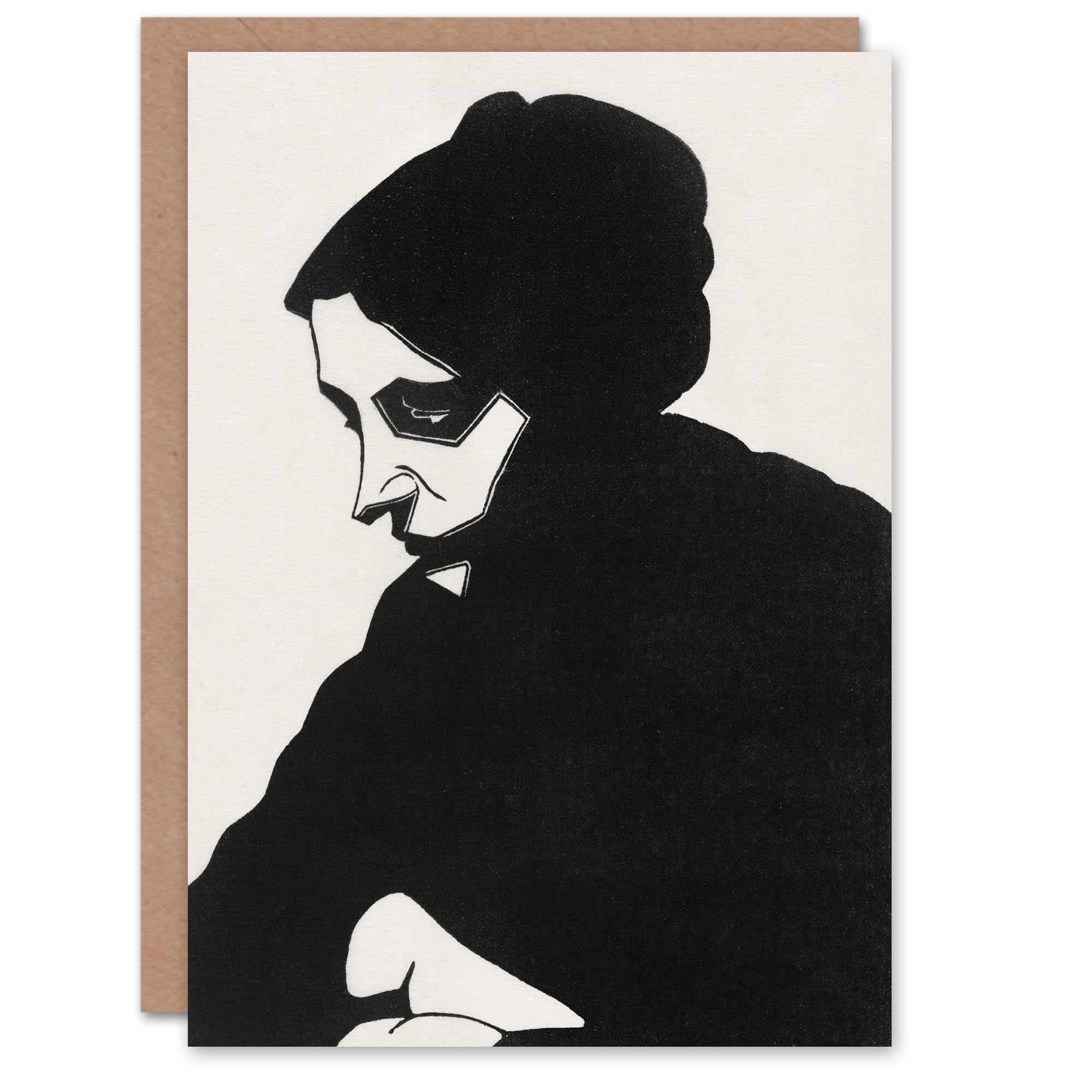 Artery8 Samuel J De Mesquita Art Card Stylised Portrait of a Woman