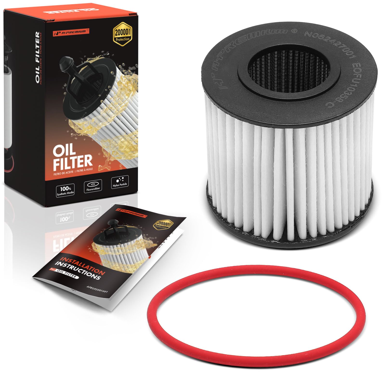 A-Premium 20K Miles Upgrated Protection Oil Filter