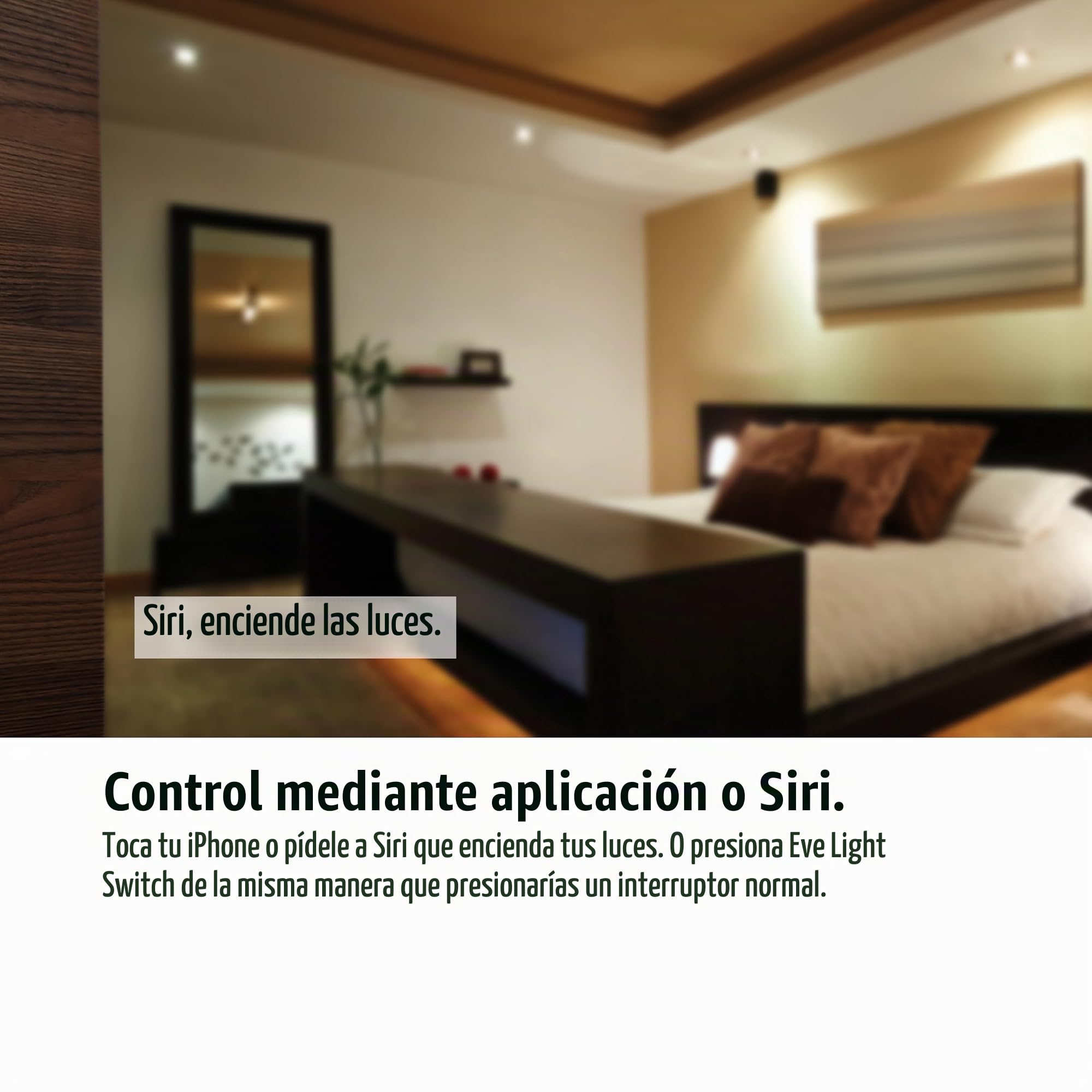 Eve Light Switch – Interruptor de pared inteligente (Apple HomeKit), interruptor individual, pulsador y conmutadores, horarios automáticos, no requiere pasarela, Bluetooth/Thread
