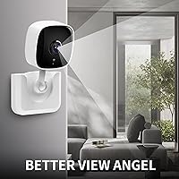 Vista 4 de 2 Pack Adhesive Wall Mount Bracket for Tapo Camera C100 C110, Strong Adhesive Durable Camera Mount Stand, No Drill No Screws Easy to Install