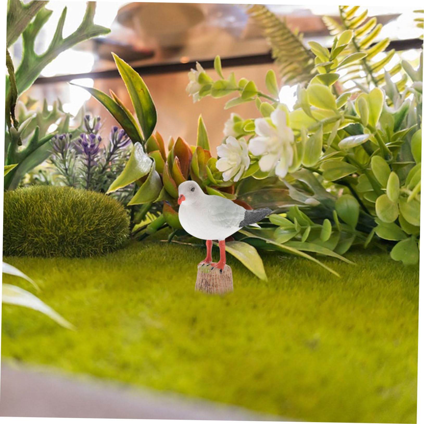 Amazon｜NUOBESTY 小 カモメ 像 航海 鳥 置物 白 カモメ 像