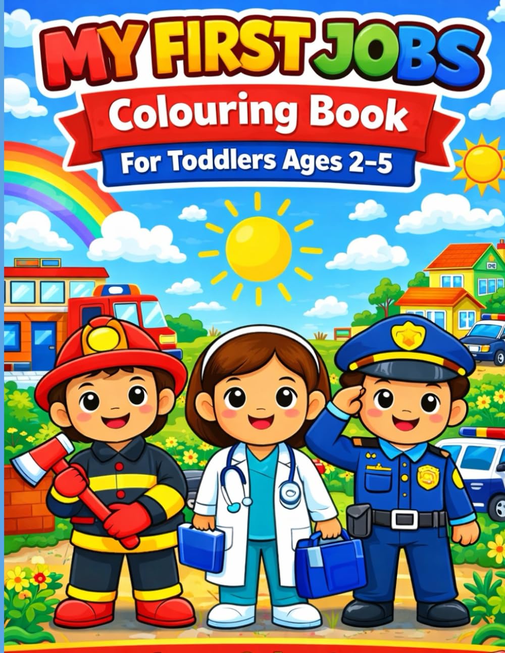My First Jobs Colouring Book for Toddlers Ages 2–5: Big, Simple Pictures of Everyday Jobs and Community Helpers (Little Colouring Adventures)