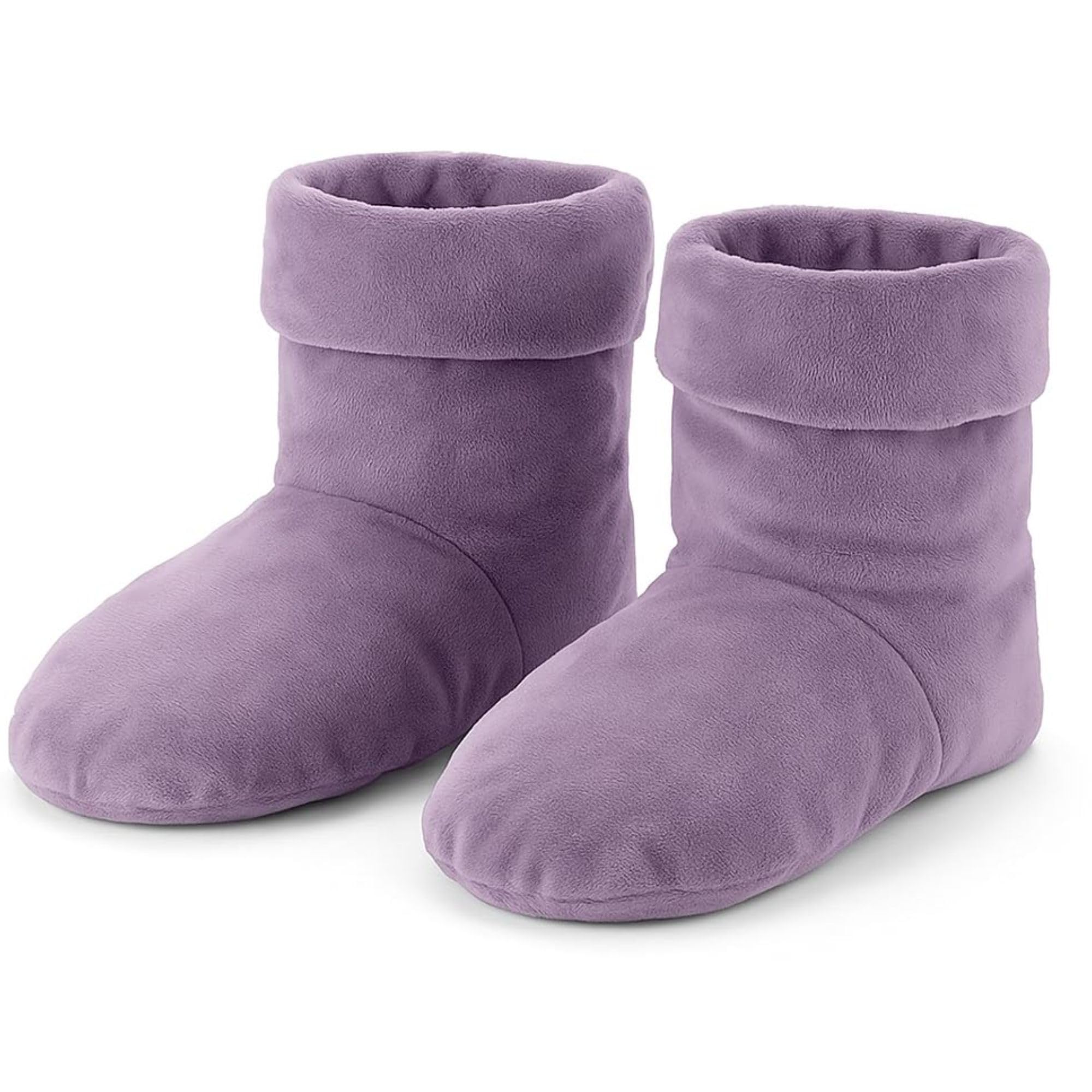 Herbal Concepts Aromatherapy Boot Shaped Microwaveable Wrap Made of Organic Flaxseed, Peppermint, & Spearmint for Feet | Comfort Booties Relieves Stress & Aches | Available in Lavender