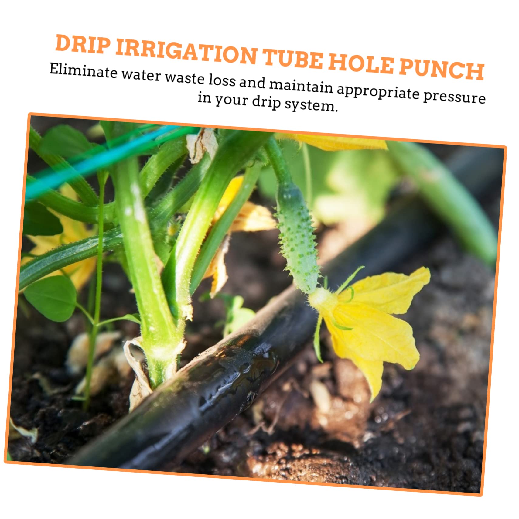 ORFOFE 3pezzi Utensile Perforatore Per Irrigazione Punzoni Per Giardinaggio Strumento Per Installazione Gocciolatori e Nebulizzatori Facile Usare Per e