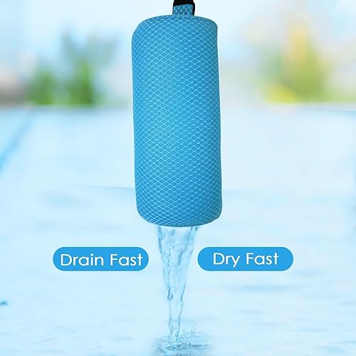 Miniatura 4 de REEZEIVI Paquete de 1 almohada para reposacabezas para patio, tumbona, almohadas de malla de aire 3D para exteriores con banda elástica, almohada de