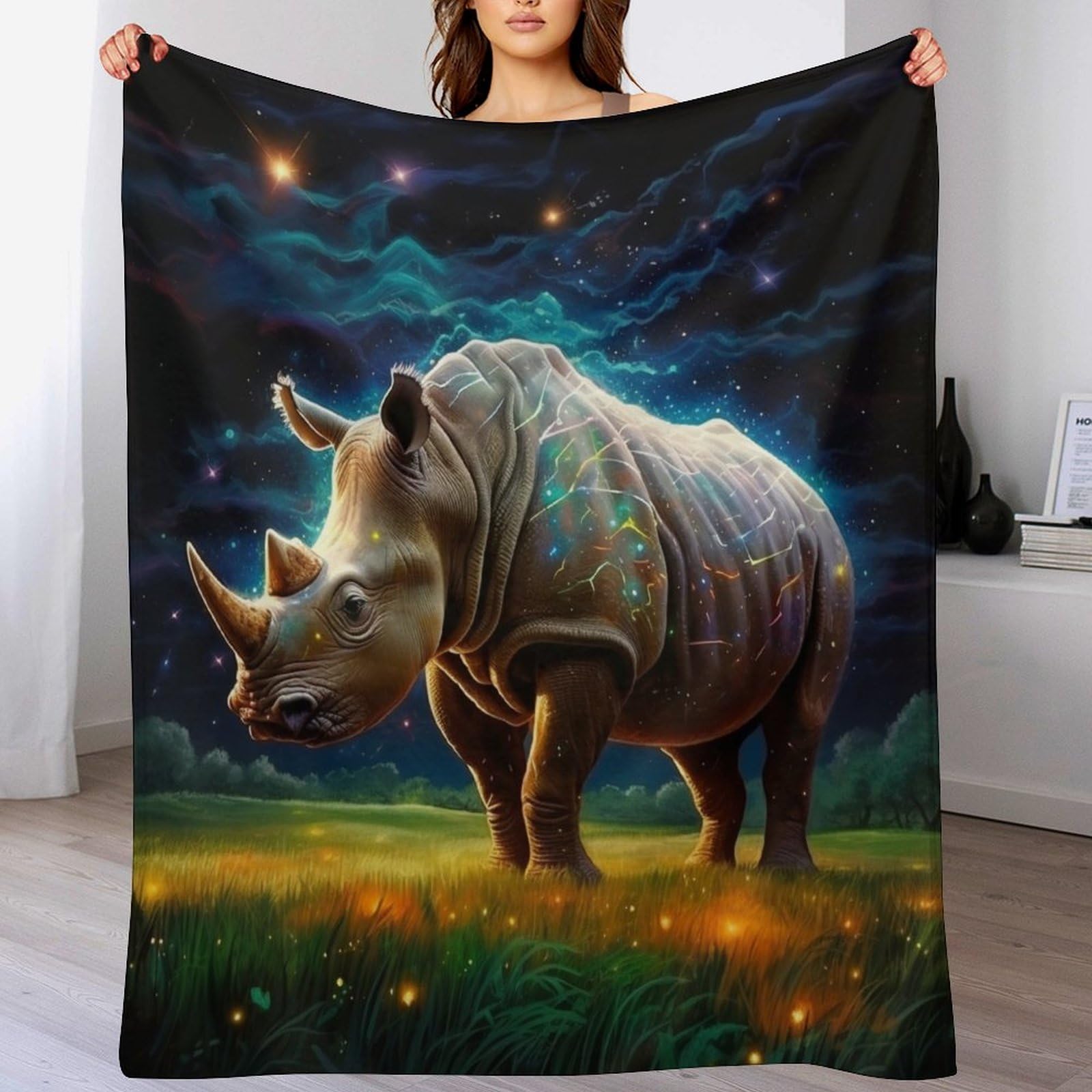 Couverture douce flanelle pour voyage, camping et canapé
