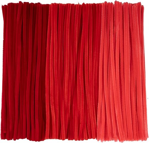 Miniatura 32 de Caydo 300 piezas de limpieza de tuberías verde oscuro, suministros de manualidades, tallos de felpilla para proyectos de manualidades, decoraciones