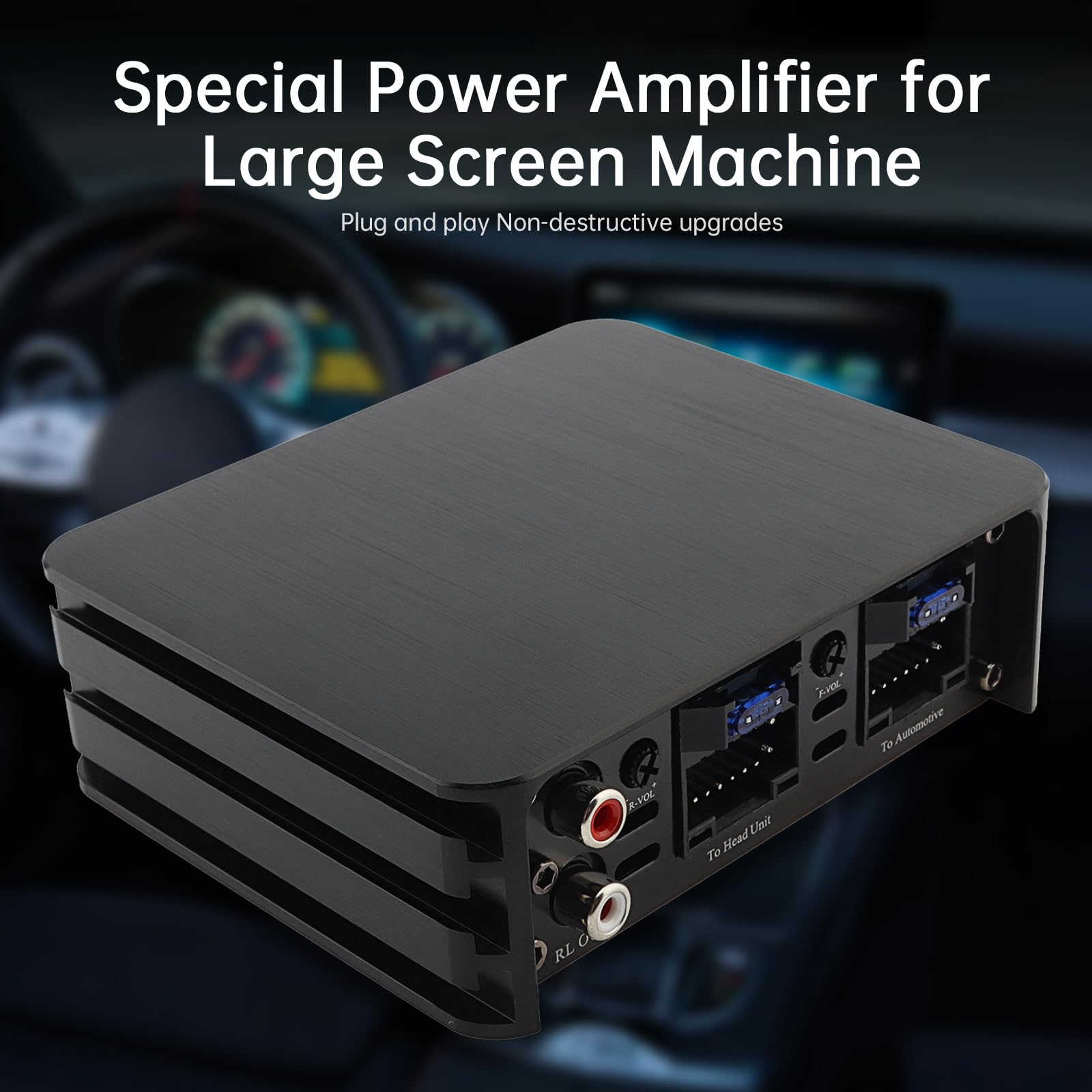 Amplificatore a 4 canali full-range, 4 canali 80W x 4 Classe A/B Modifica audio amplificatore di potenza processore audio digitale per lettore auto Android