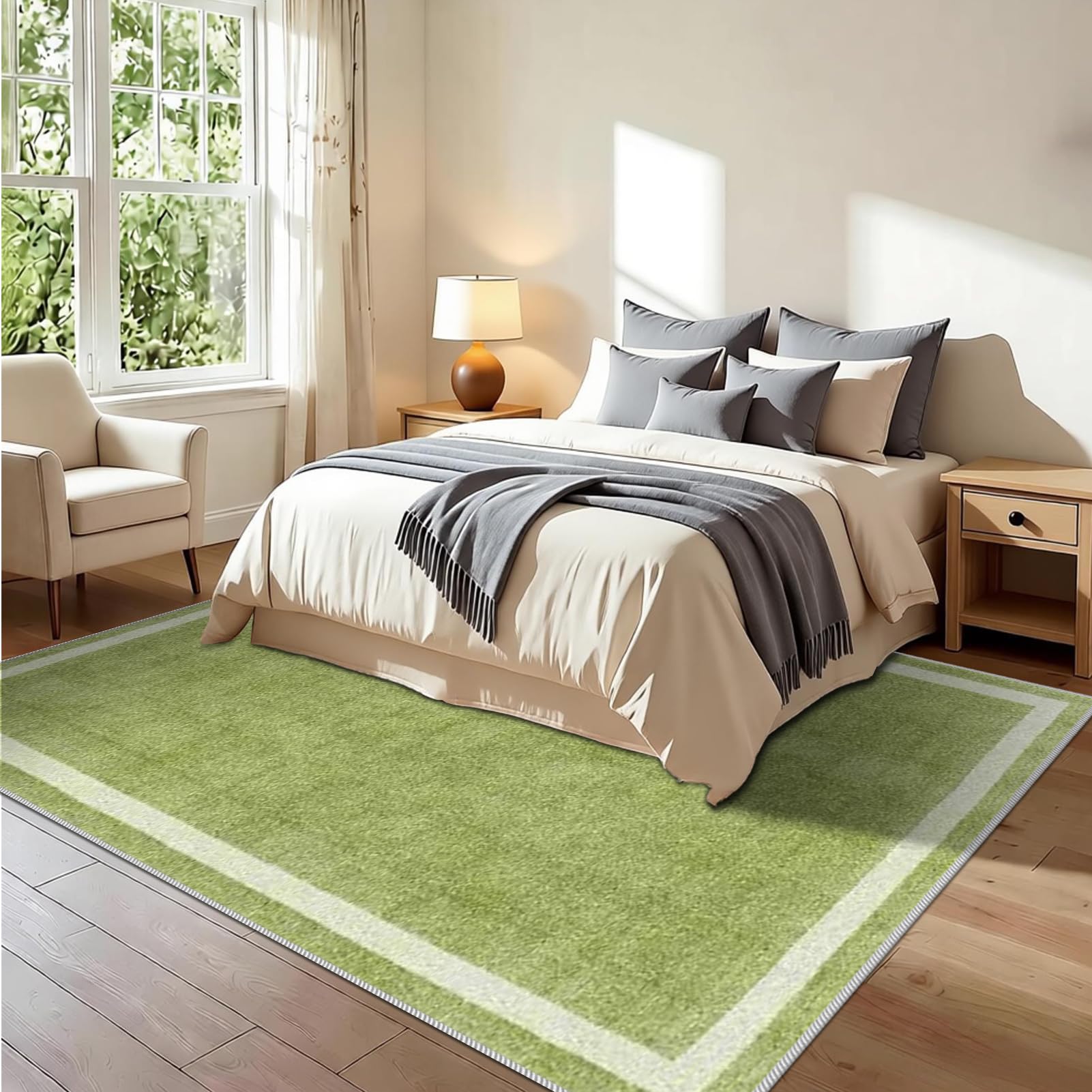 Dywan do salonu, nowoczesny dywan do sypialni, 130 x 140 cm, dywan wejściowy, dywan do salonu, dywan kuchenny, antypoślizgowy dywan dekoracyjny do salonu, sypialni, dywaniki podłogowe