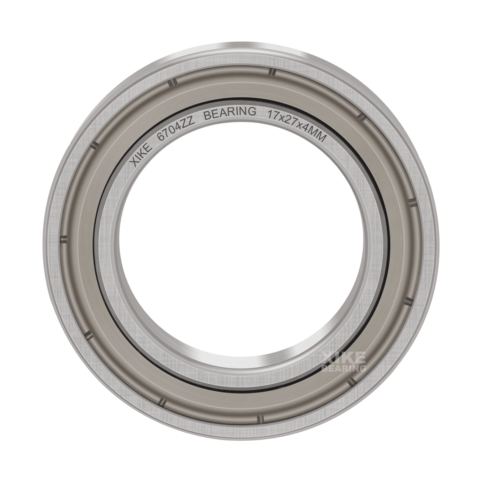XiKe 2 szt 6704 ZZ Łożyska kulkowe 20x27x4mm Metal uszczelnione 6704ZZ Stal chromowa łożyska kulkowe zwykłe.