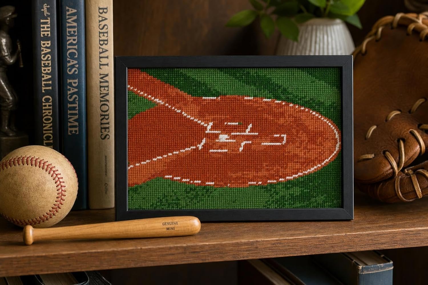 Pepita Needlepoint kit: Home Plate, 10" x 7"