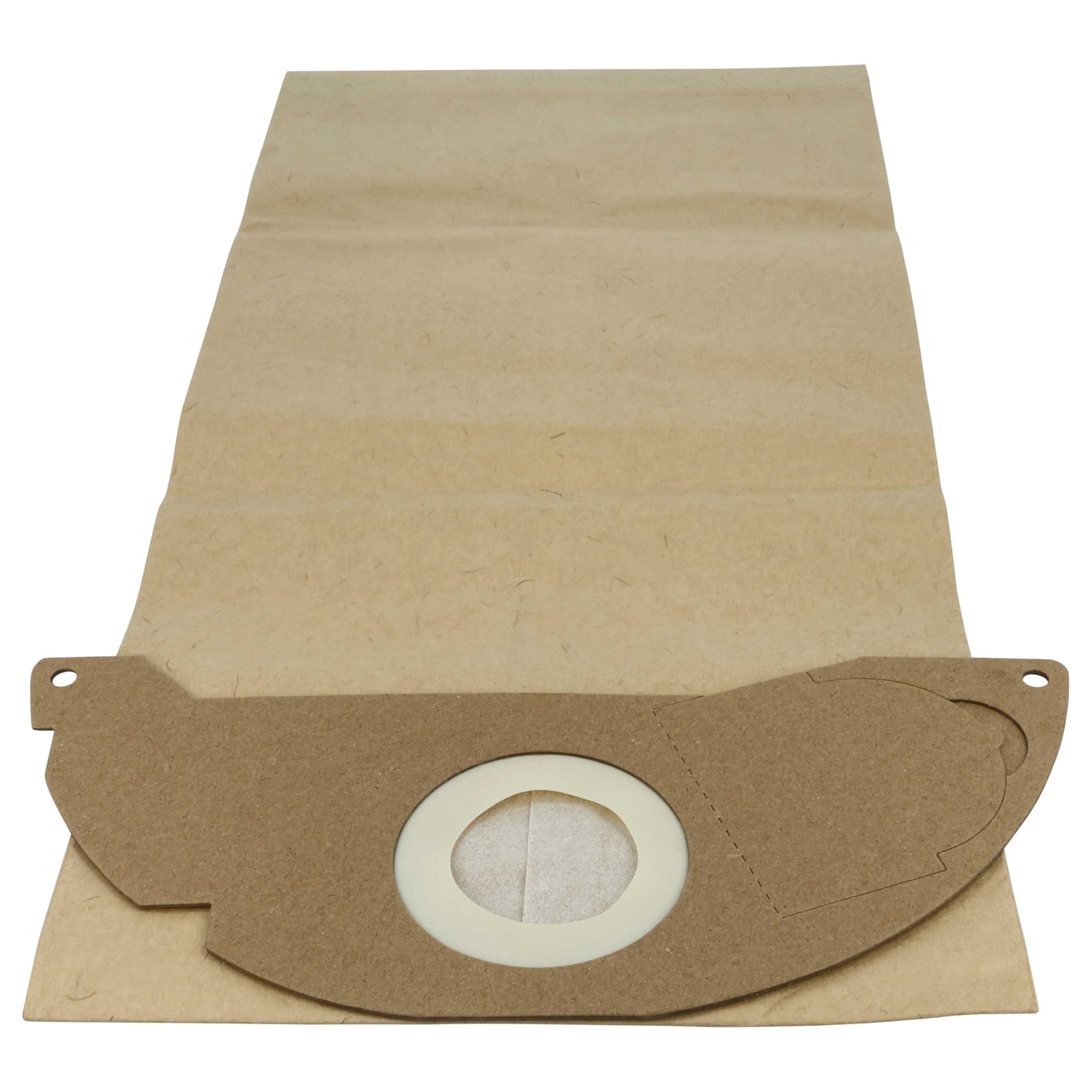 vhbw 50 x worek do odkurzacza kompatybilny z odkurzaczem Kärcher K 2601 Plus, K 2601, K 2501 TE, K 2501, A 2120 ME - 44 cm x 20 cm, brązowy