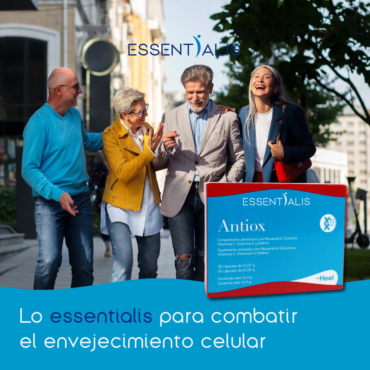 HEEL ESSENTIALIS ANTIOX 30 COMP. - Zubereitung in Tabletten für die regelmäßige Einnahme, geeignet für diejenigen, die nachhaltig auf ihr Wohlbefinden einwirken möchten, Box mit 30 Tabletten und
