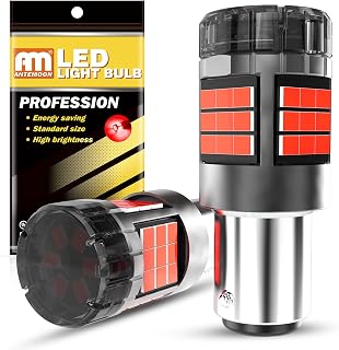 P21/5W 1157 BAY15D LED Lights Canbus Flawless Super Bright 5000LM 12V 24V Red Bright 1016 2057 2357 for Car Rear Light Parking Rear Light Freining Turn Signals, 2 Piece