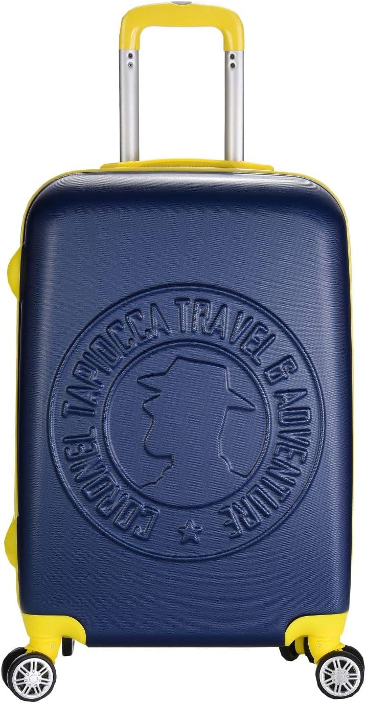Maleta Cabina 55Cm Coronel Tapiocca Aventura Azul/Amarillo : Amazon.es: Moda