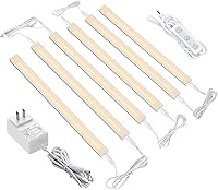 Vista 18 de ASOKO Luces LED regulables para debajo del gabinete, blanco cálido 3000 K, 3 piezas de 12 pulgadas conectables LED enchufe de iluminación