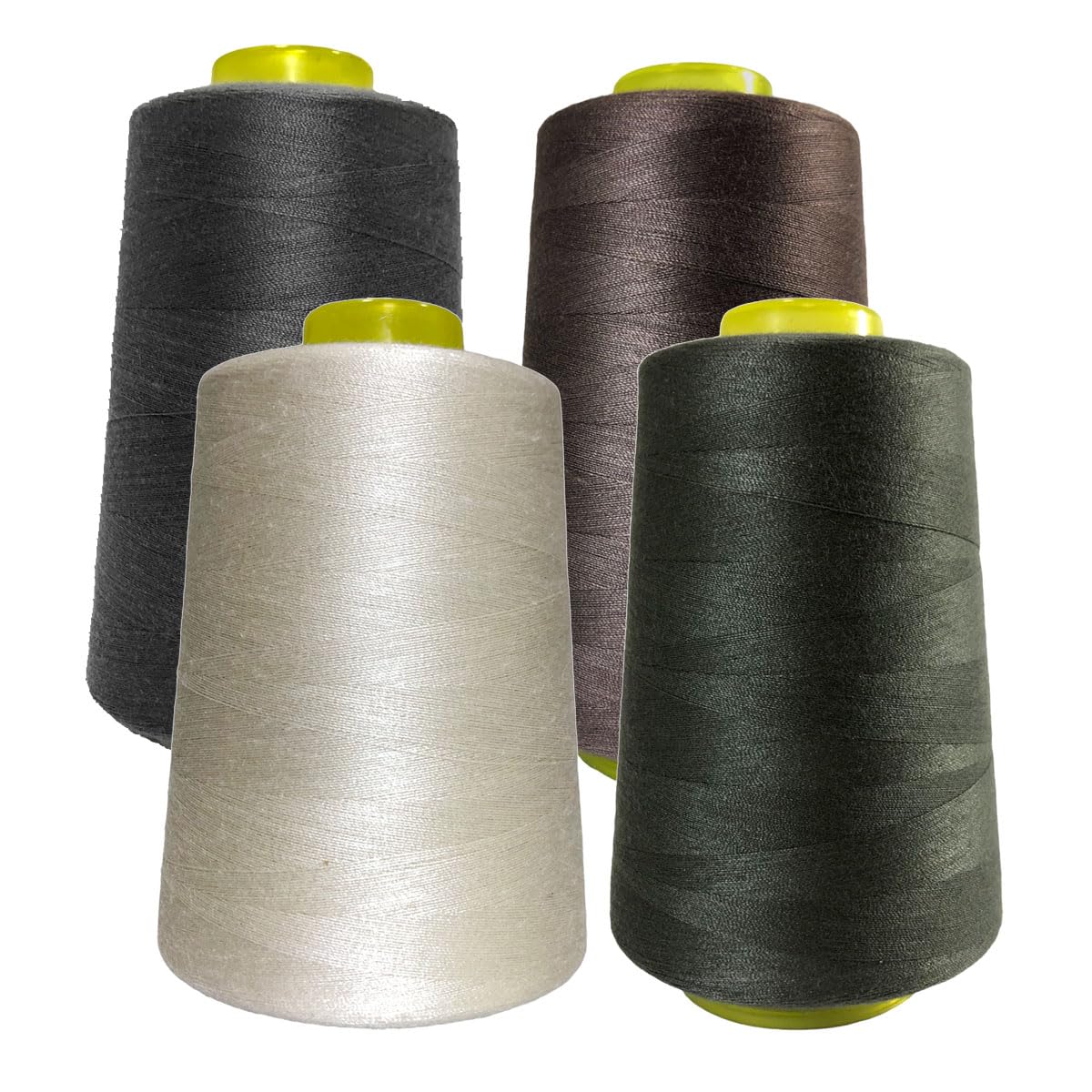 JYC CREATIVE4 Rolls of Sewing Thread, High Strength Sewing Accessories, Spool of Thread for Sewing, Variety of Colors, Crafts, Apparel, (4 Pack, 4 Colors b - 3000Y)