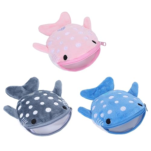 3Pcs Whale Shark Coin Purse,Cute Wallet,Coin Pouch,Keychain Pouch,Coin Purse Keychain,Shark