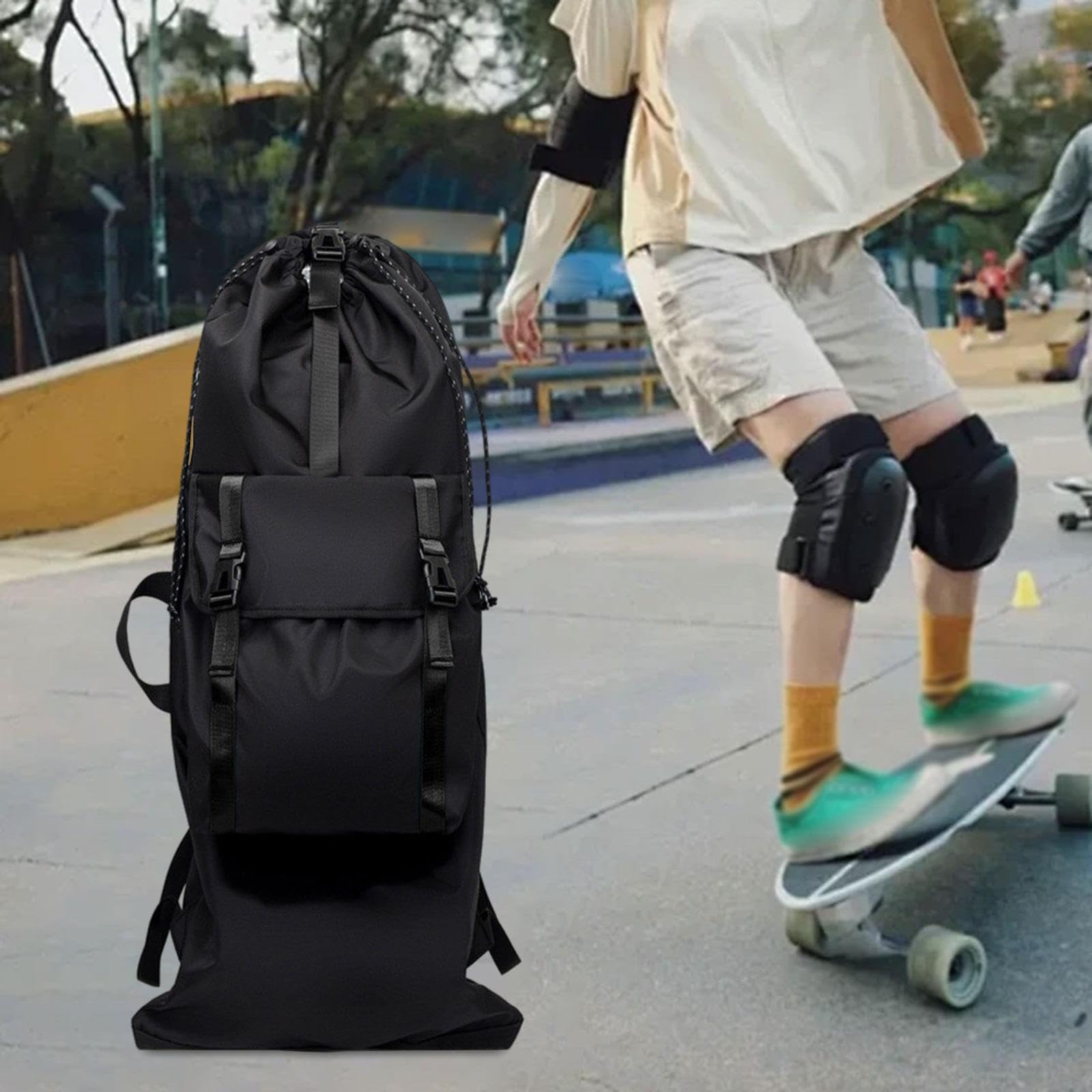 Sac à Dos Skateboard Sac Transport Longboard Sac Bandoulière Grande Capacité Imperméable Multifonction Épaule Adapté au Promenade