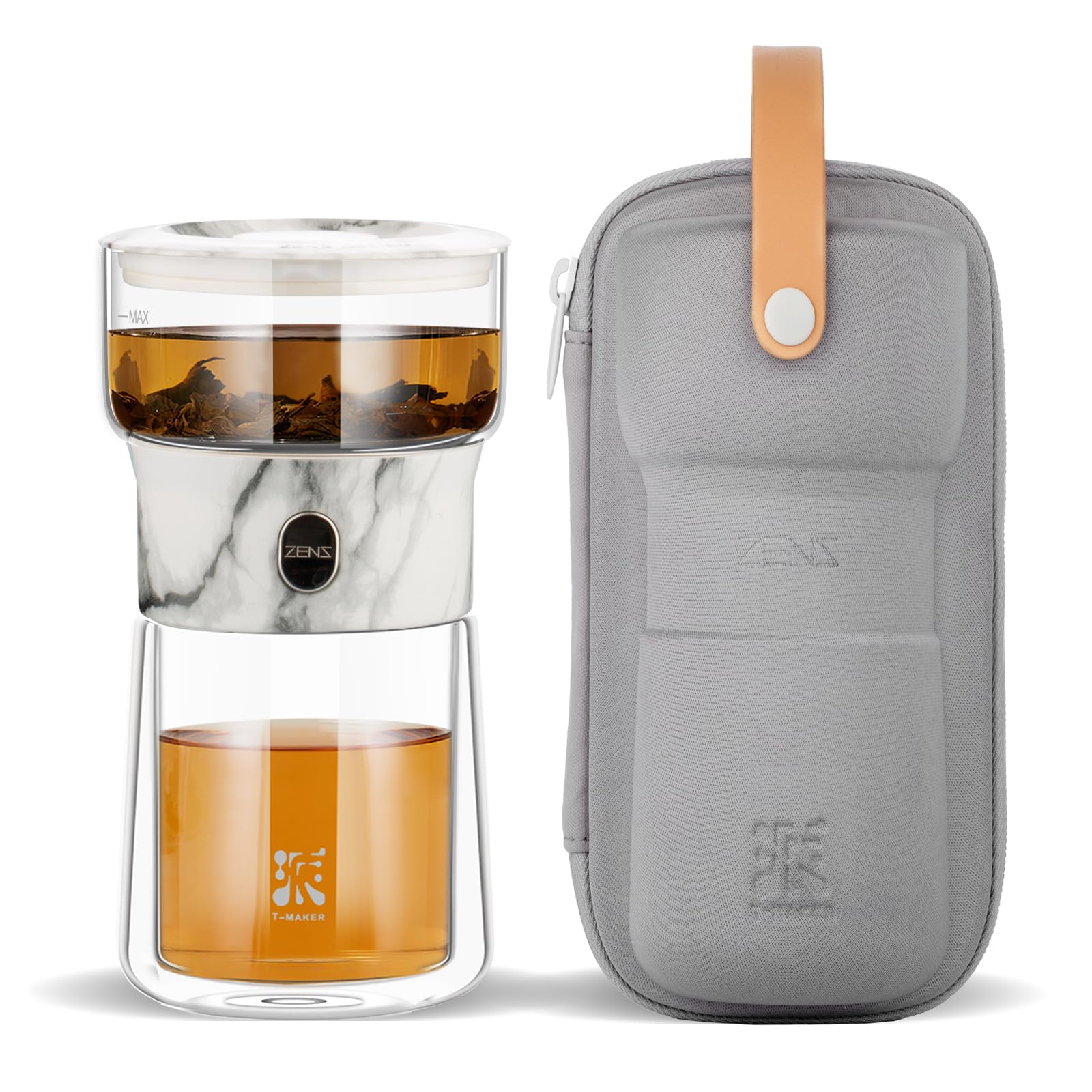 ZENS Smart 3 in 1 One Touch Teezubereiter für Kungfu Losen Tee