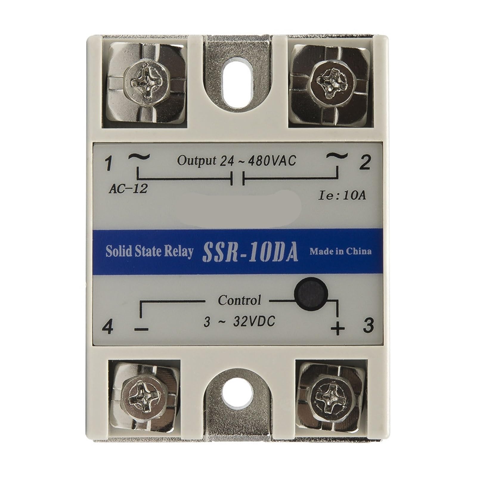 SSR-60DA Relais statique monophasé pour remplacer contacteur bruyant 60A CA