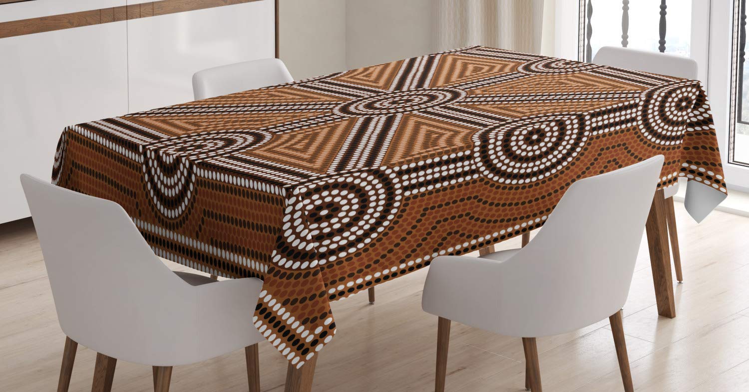 ABAKUHAUS Etnico Tovaglia, Mandala Boho, Rettangolare per Sala da
