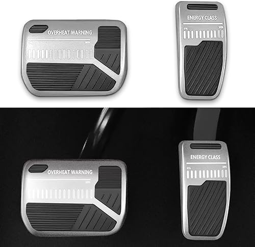 Almohadilla de pedal para Tesla Modelo 3 Modelo Y 2017-2023 Pedal antideslizante mejorado de aleación de aluminio para pedal de freno, accesorios de