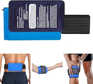 Reusable Ice Packs for Sports Injuries – Instant Ice Pack with Pouch for Rapid Cool – Hot & Cold Compress for Pain, Swelling, and Back Injuries – Microwaveable Heat Pad & Cold Pack