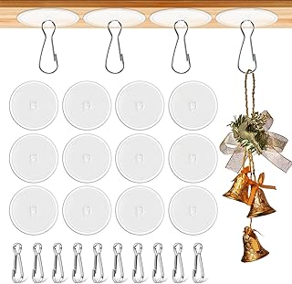 100 Pièces Crochet Adhésif Plafond en Transparent Crochets Adhesifs Transparent pour Accrocher des Décorations Lumineuses Salle de Bain Cuisine Plafond sans Percer (Diamètre 30mm)